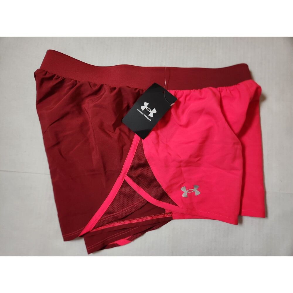 Under Armour Fly By 2.0 Running Shorts Women’s Small Pink